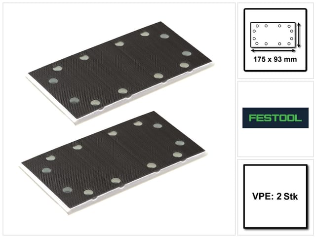 Schleifschuh ssh stf 93 x 175/8 2 Stück ( 2x 483905 ) für Rutscher rs 300, rs 3, lrs 93 - Festool