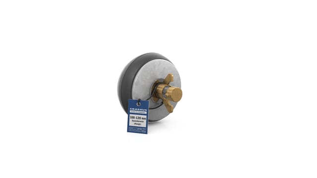Crassus Schnellverschlussstopfen CSV 114 (108-120mm), bis 0,5 bar, Länge: 100mm, EPDM / Al