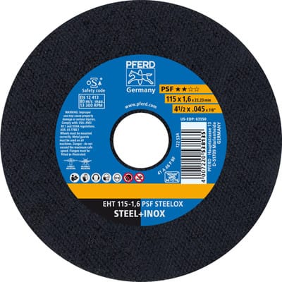 Trennscheibe gerade A46PPFS-INOX 115x1,6mm Pferd