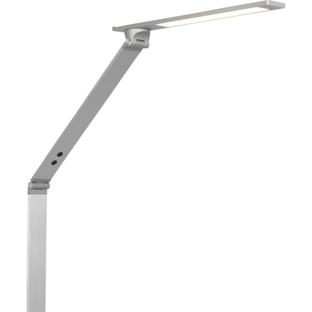 Stehlampe Standleuchte dimmbar led Wohnzimmerlampe Gelenke verstellbar silber
