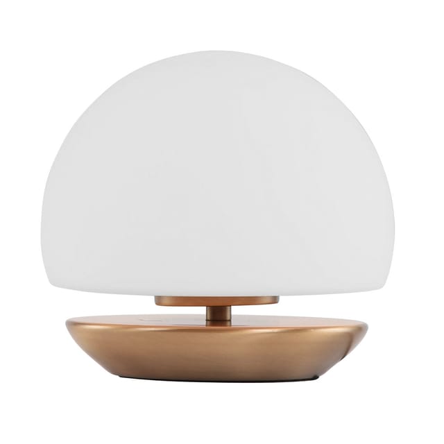 Tischlampe - Ancilla - bronze - glas metall - ø 17cm - Steinhauer