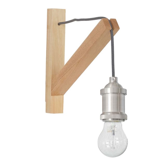 Mexlite - wandleuchte - Dion - braun - holz - E27 - 7787BE