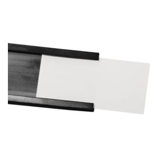 Magnetoplan - Papieretikett Breite 27 mm mit Klarsichtfolie - 17730
