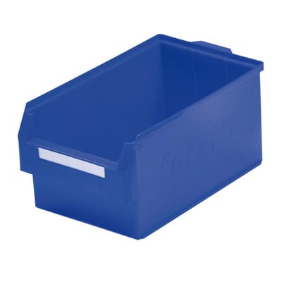 Sichtlagerkasten L500xB300xH250mm pe blau