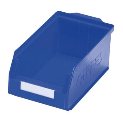 Sichtlagerkasten L350xB200xH150mm pe blau