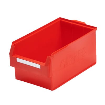 Sichtlagerkasten L500xB300xH250mm PE rot KAPPES