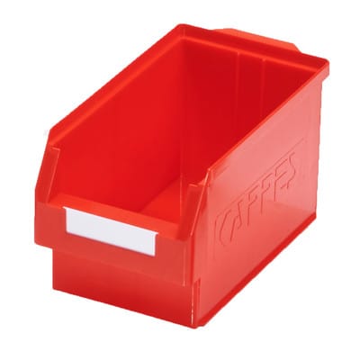 Sichtlagerkasten L350xB200xH200mm pe rot