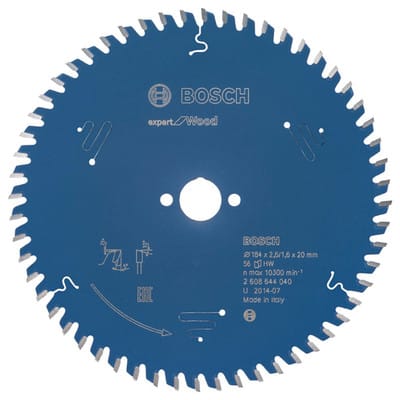 Kreissägeblatt Expert for Wood 184 x 20 x 2,6 mm, 56 Zähne - Bosch