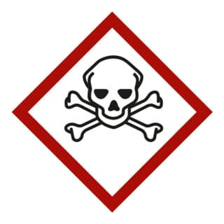Hoffmann - Gefahrstoffsymbol Totenkopf mit gekreuzten Knochen, Typ: 03026