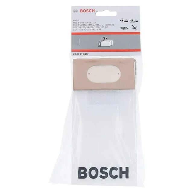 Staubbeutel für pex, gex, pss, gss 16/23, pbs 60/75, psf 22 a, guf 4-22 - Bosch