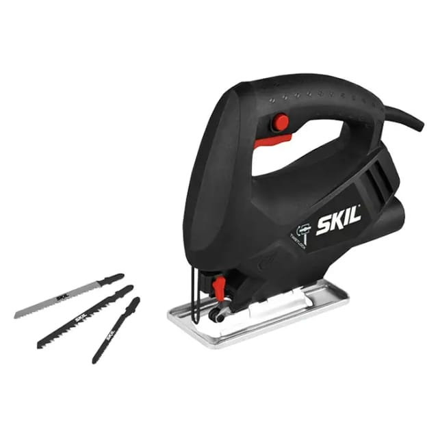Skil - 4190 aa Stichsäge 400 w Schnitttiefe 65 mm, 3 Sägeblättern für Holz