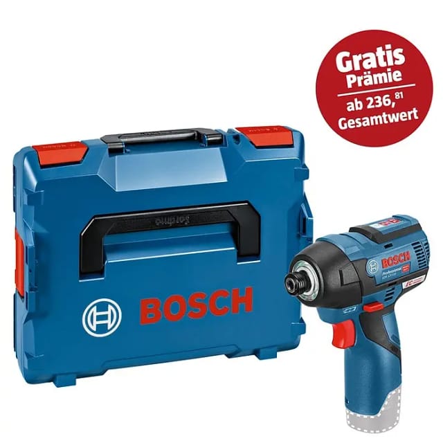 Bosch Akku-Drehschlagschrauber GDR 12V-110, Solo Version, L-BOXX