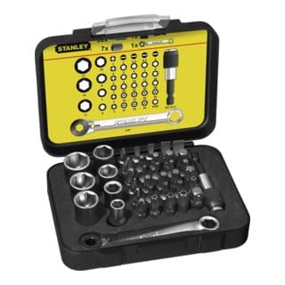 Stanley Zubehör - Schrauber-Bits-Set, 40-teilig 1-13-907