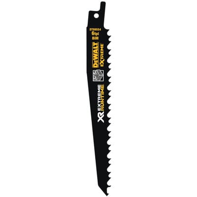 Dewalt - 152 mm xr Extreme runtime Säbelsägeblatt für Holz - 5 Stück - DT99554