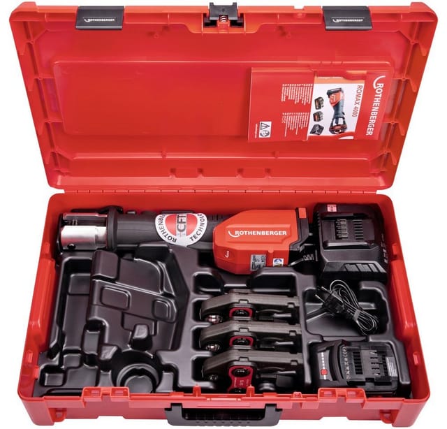 Rothenberger - Pressmaschine romax 4000 Basic Set 1x2Ah, 1x4Ah, eu