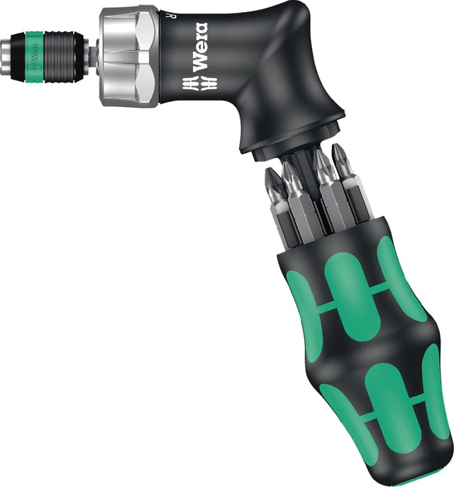 Kombi-Schrauber mit 6 Bits Kraftform Kompakt Pistol ra 7-teilig 05051030001 - Wera