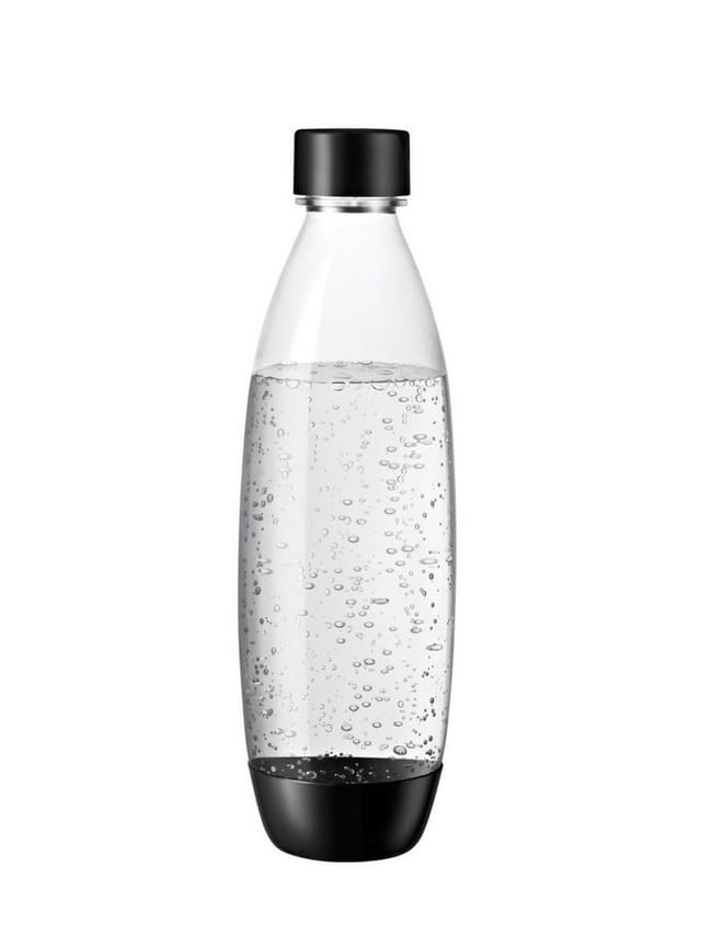 Sodastream - spülmaschinengeeignete Kunststoffflasche fuse 1L 2er-Set schwarz Trinkwassersprudler