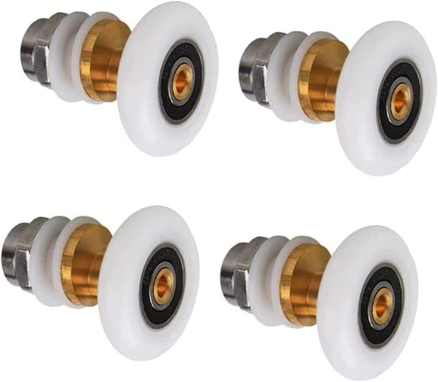 4er Set Duschkabinenrollen Schiebetürrollen Duschkabinenrollen 25mm Badzubehör