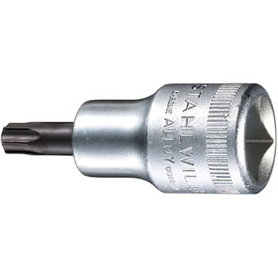 54 tx t 30 03100030 Innen-TORX Steckschlüssel-Bit-Einsatz t 30 1/2' (12.5 mm) - Stahlwille