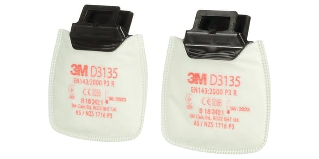 FP - Partikelfilter (Pack 2 Stück) D3135, P3R mit Aktivkohle 3M