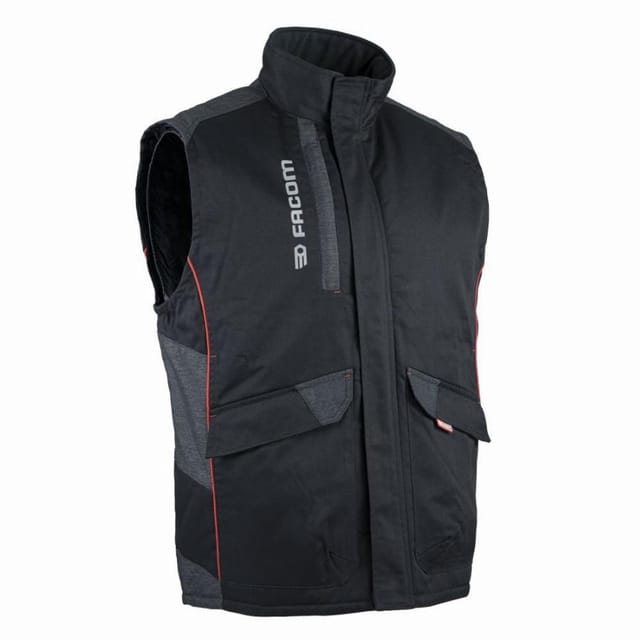 Weste Bodywarmer gesteppt FACOM Track Schwarz/Rot Größe XXL - FXWW5000E-XXL