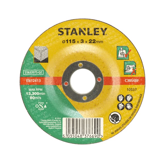 Mauerwerk-Trennscheibe ø 115 mm. STANLEY STA32075-QZ