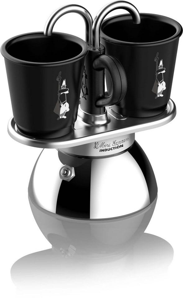Bialetti Mini Express Induktions-Kaffekanne Schwarz 100 ml