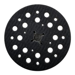 Schleifteller 125 mm, 'multi-hole', mittelharte Ausführung, mit Kletthaftung - Metabo
