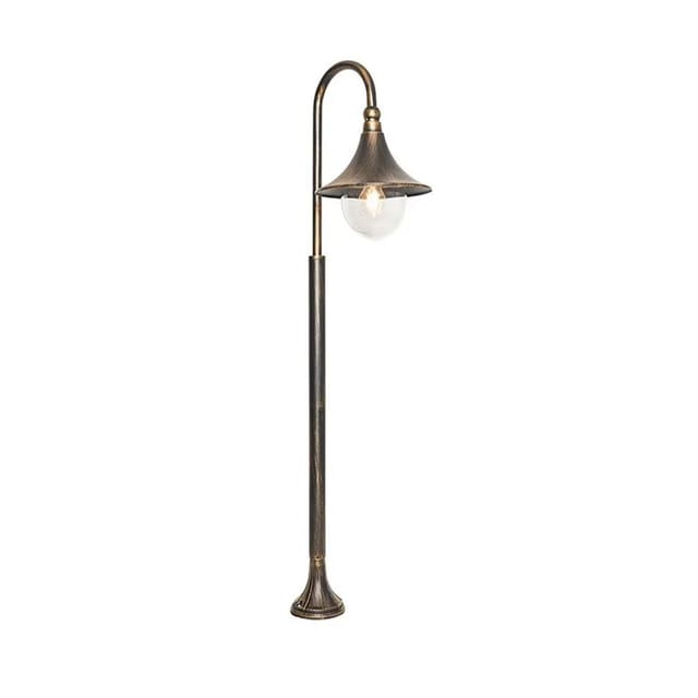 Qazqa - Klassische Außenlaterne Antikgold 125 cm IP44 - Daphne