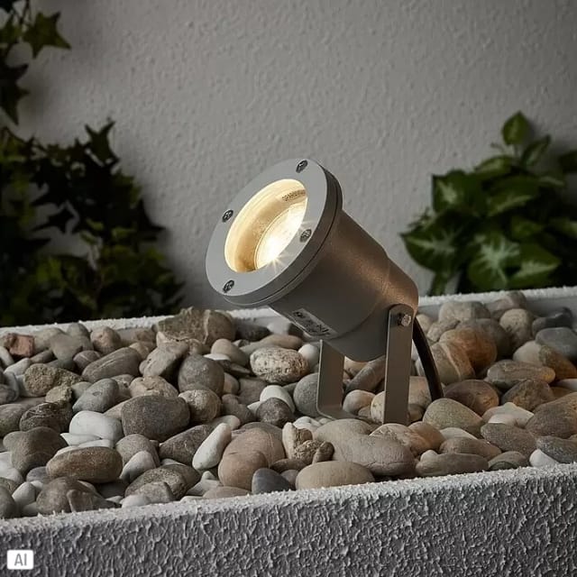 Brilliant - led Außenleuchte Janko grau,mit Erdspieß 16x10,5cm Außenleuchte