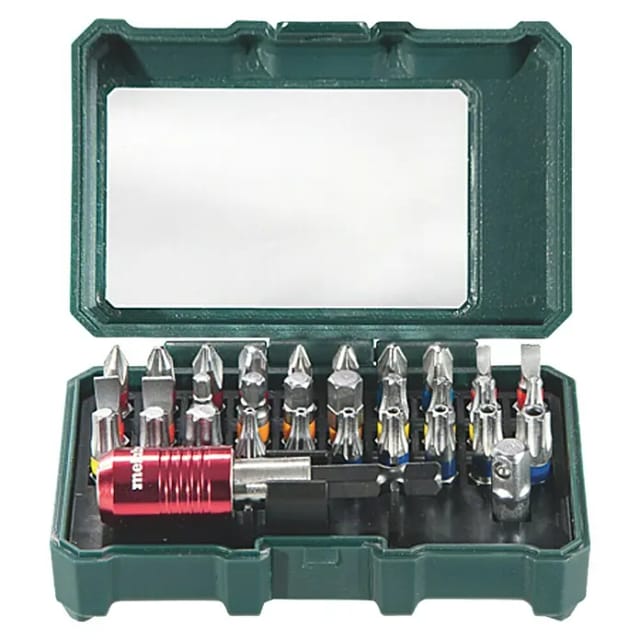 Metabo - Bit-Box sp 32-teilig inkl. Stecknussadapter + Schnellwechselbithalter
