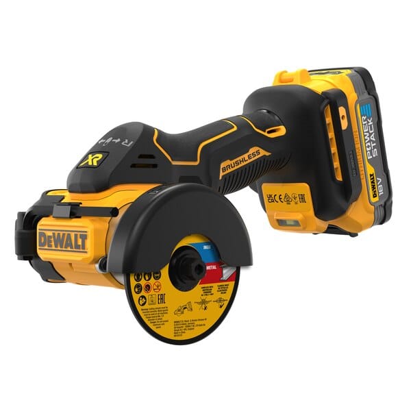 DeWALT Werkzeuge - Akku-Universalschneider 18V, 2 x 1,7 Ah POWERSTACK Akkus, Ladegerät DCS438E2T