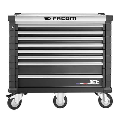 FACOM Werkstattwagen JET, 8 Schubfächer 5 Module, schwarz