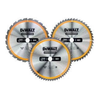 Zubehör - Kreissägeblatt-Set, 3-tlg, für Holz, 305x30 mm DT1964 - Dewalt