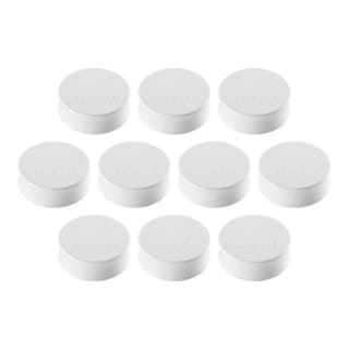 magnetoplan Magnet (Ø x H) 34 mm x 12.5 mm rund Weiß 10 St. 1665000