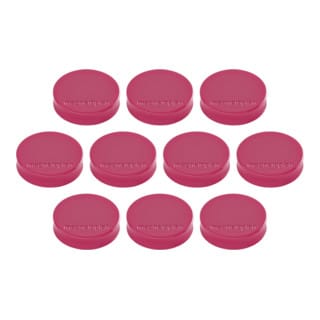 Magnet ® Ergo Medium 30 x 8 mm (D. x H) 30mm 0,7kg Kunststoff/Ferrit pink 10 St./Pack.