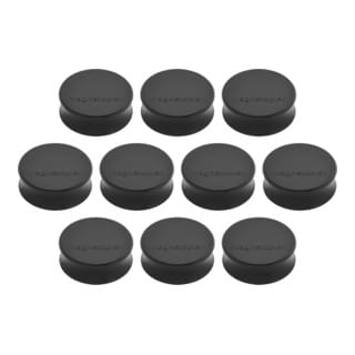 Magnetoplan - Magnet ® Ergo Large 34 x 12,5 mm (d. x h) 34mm 2kg Ferrit schwarz 10 St./Pack.
