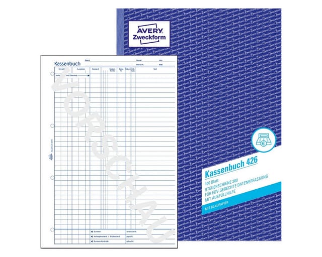 Kassenbuch din A4 blau 100 Bl. din A4 blau 100 Bl.