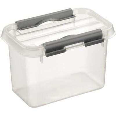 Aufbewahrungsbox the q-line 10 x 10,5 x 15 cm (b x h x t) 0,8l Kunststoff transparent