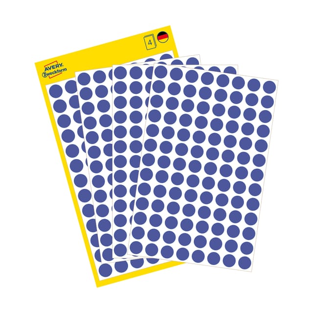 Markierungspunkt 8mm Papier blau 416 Etik./Pack.