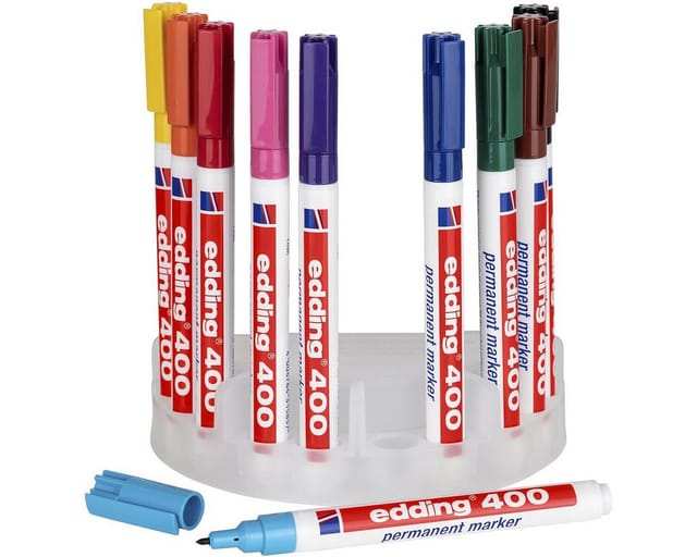Permanentmarker 400 4-400-10 1mm sort. 10St. - Edding