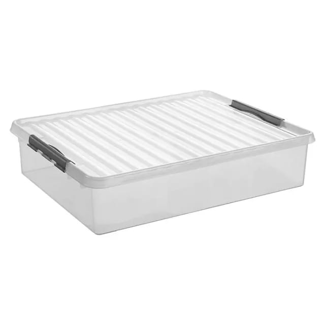 Bettbox Q-Line 60 l transparent 80 x 50 x 18 cm Aufbewahrungsbox - Sunware