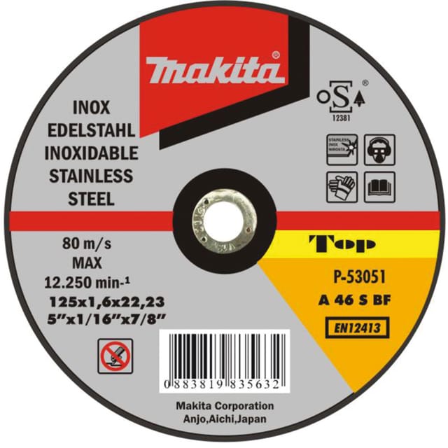P-52255 Extra dünne Edelstahl-Trennscheibe 115mm - Makita