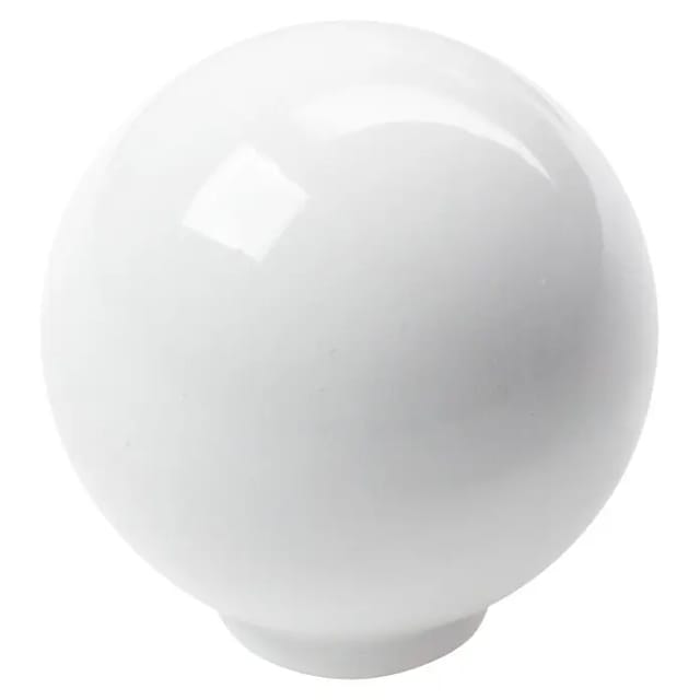 Möbelknopf Weiße Kugel ABS H.29 x B.28 x T.28 mm REI