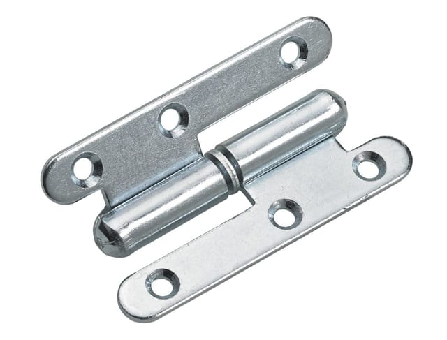 Türband 45 x 80 mm rechts verzinkt - 1 Stück Scharniere - Hettich