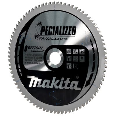 Sägeblatt efficut 260x1,5x30, 81Z Aluminium - Makita