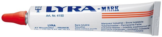 Stanley - Lyra 115 Signierpaste in Tube mit Schreibkugel Markierpaste blau Inhalt 50 ml