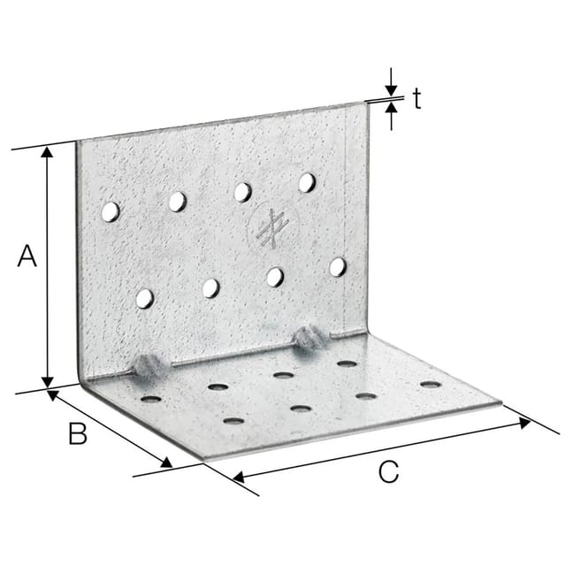 Simpson Strong Tie - Simpson AF90265 Zuganker Winkelverbinder 67x67x90mm Holzverbinder feuerverzinkt