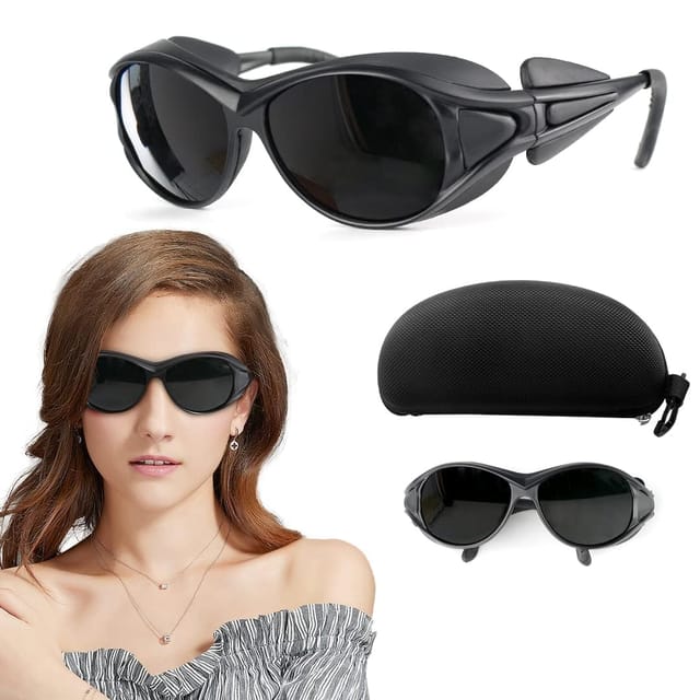 IPL-Laserschutzbrille (200–2000 nm) für HPL/IPL-Haarentfernung, Brille mit UV-C-Schutz für IPL-Haarentfernungsgeräte, Schutzbrille für Anwender in