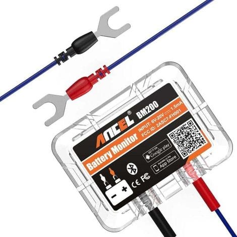 Bm200 Bluetooth 4.2 Batteriemonitor – 12-v-autobatterietester – Batteriemonitor Für Lithium- Und Blei-säure-batterien – Mit Lade- Und Starttest, Alarmfunktion, Von Debuns